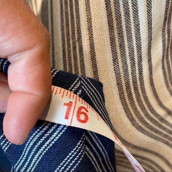 Intermix Navy Striped culotte Jumpsuit size 0 - Picture 8 of 9